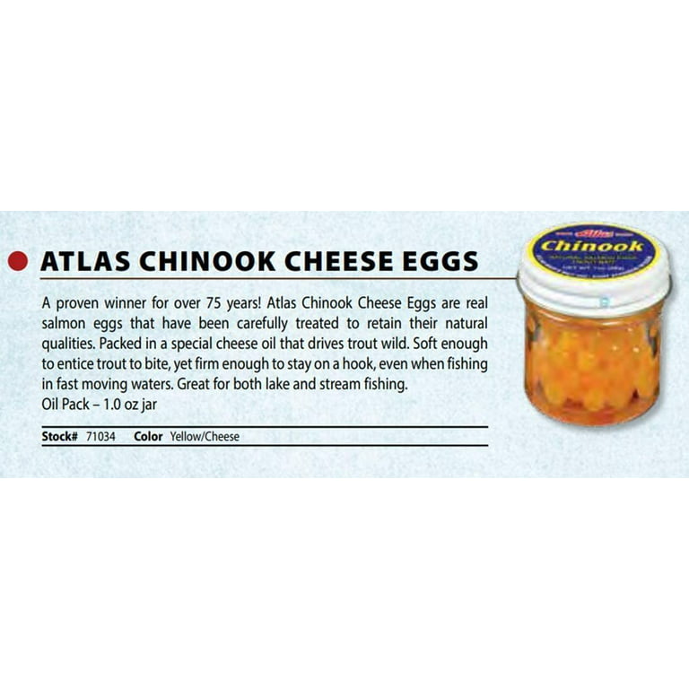 Atlas-Mike's 71034 Chinook Salmon Egg Yellow/Cheese