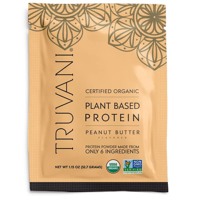 Truvani Plant Based Protein Powder Peanut Butter USDA Certified