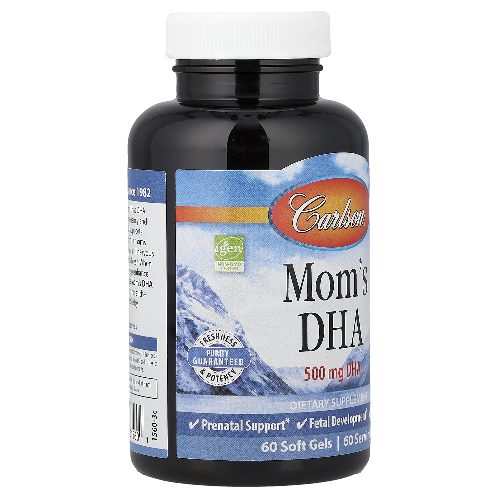 Carlson Mom's DHA, 500 mg, 60 Soft Gels