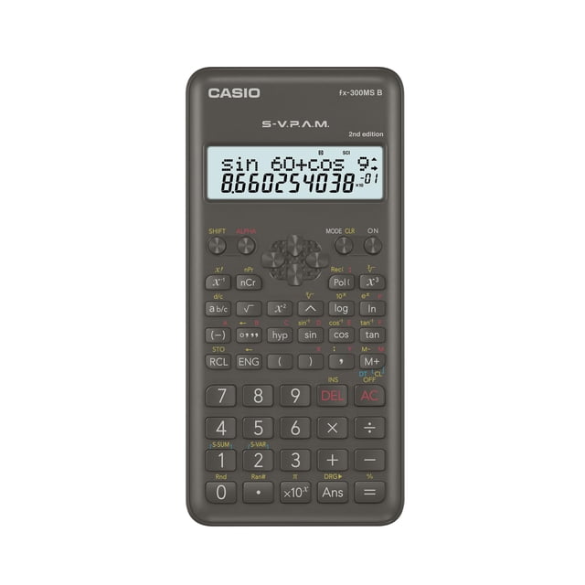 Calculadora científica Casio FX-300MSB con pantalla de dos líneas
