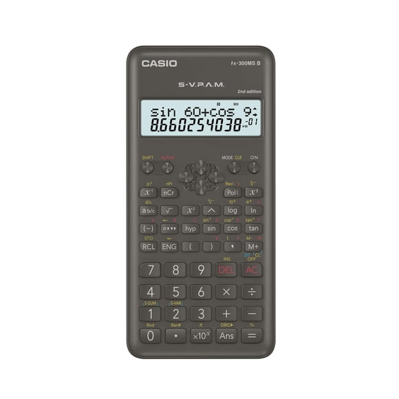 Calculadora científica Casio FX-300MSB con pantalla de dos líneas