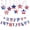 Happy, variant on Red Blue Star Ornament 4th of July Holiday Hanging Decorations for Independence Day Memorial Day Party Home Decor