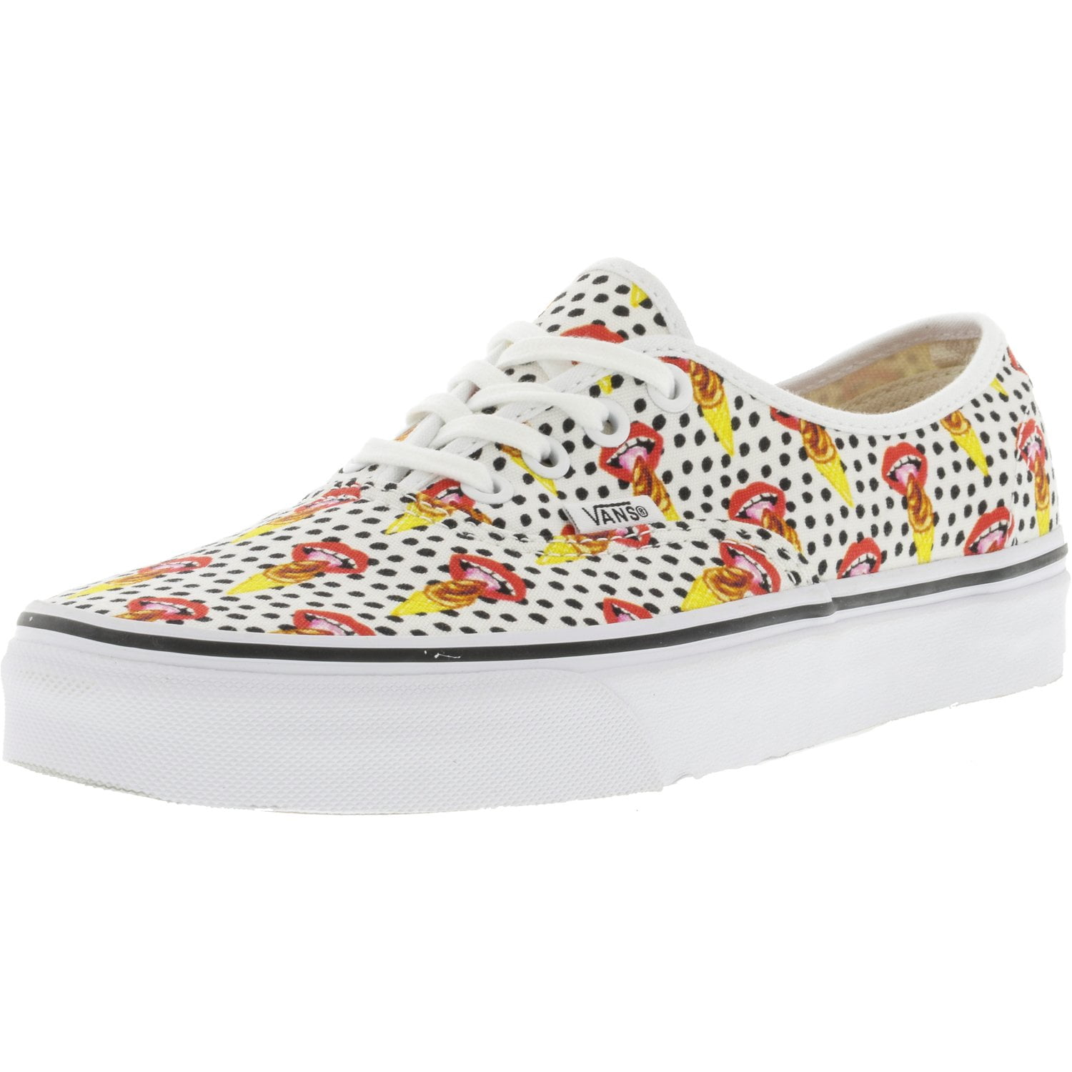 Vans Authentic Kendra Dandy I Scream / True White Ankle-High Canvas ...