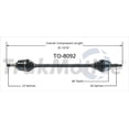 thumbnail image 1 of TrakMotive TO-8092 CV Axle Shaft Premium OEM Replacement, 1 of 1