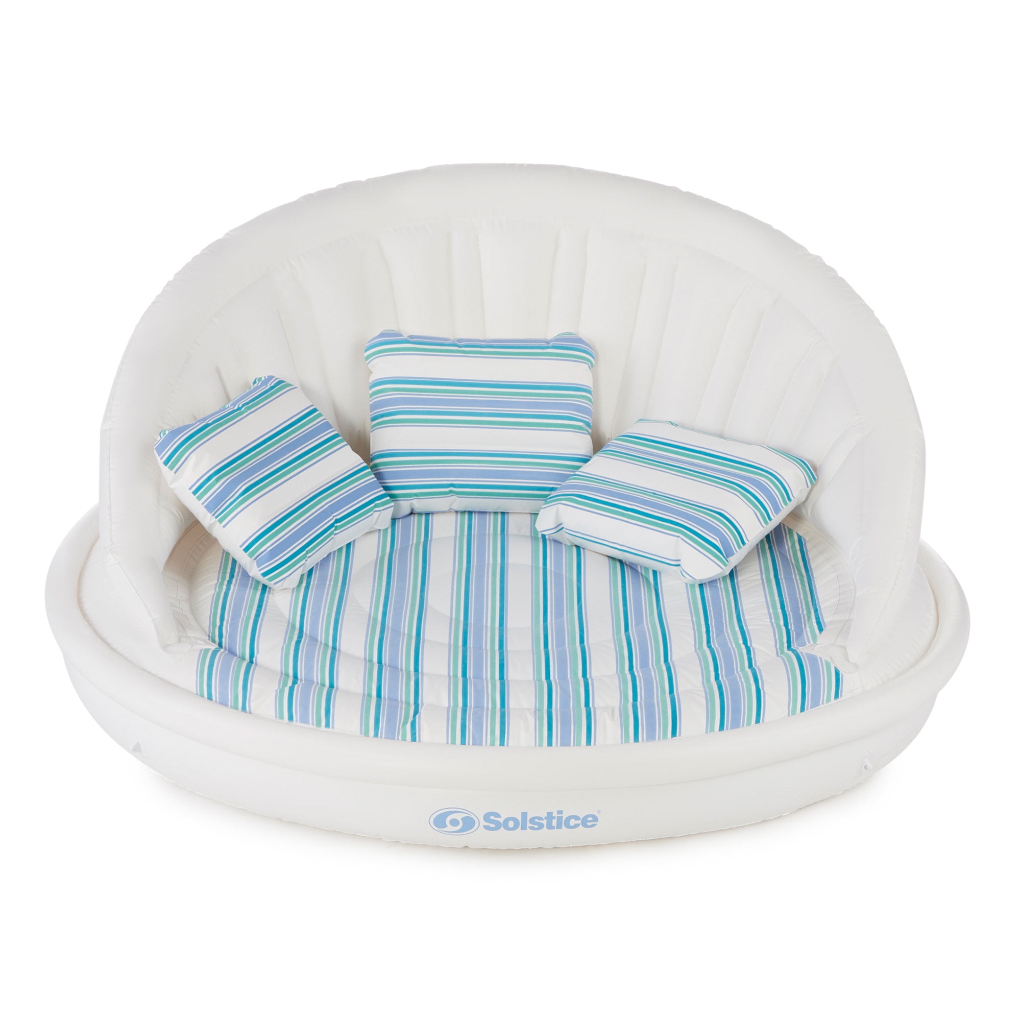 Swimline Solstice Aqua Sofa Inflatable Pool Lounger with Instaflate System