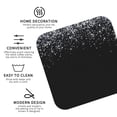 thumbnail image 3 of Lsque Silver Glitter1 Pattern 4" Drink Coasters Set of 4, PVC Leather Absorbent Coasters, Table Coaster Set Decorative Coffee Cup Coasters Housewarming Gift -Square, 3 of 6