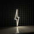 thumbnail image 3 of Handmadetneonsign Lighting Bolt Neon Sign, Thunderbolt Wall Art Decor, Home Room Wall Decor, 3 of 5