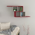 thumbnail image 2 of Ada Home Decor Furniture 49.21" 2 Tier Light Mocha Walost Modern Wall Shelf, 2 of 3
