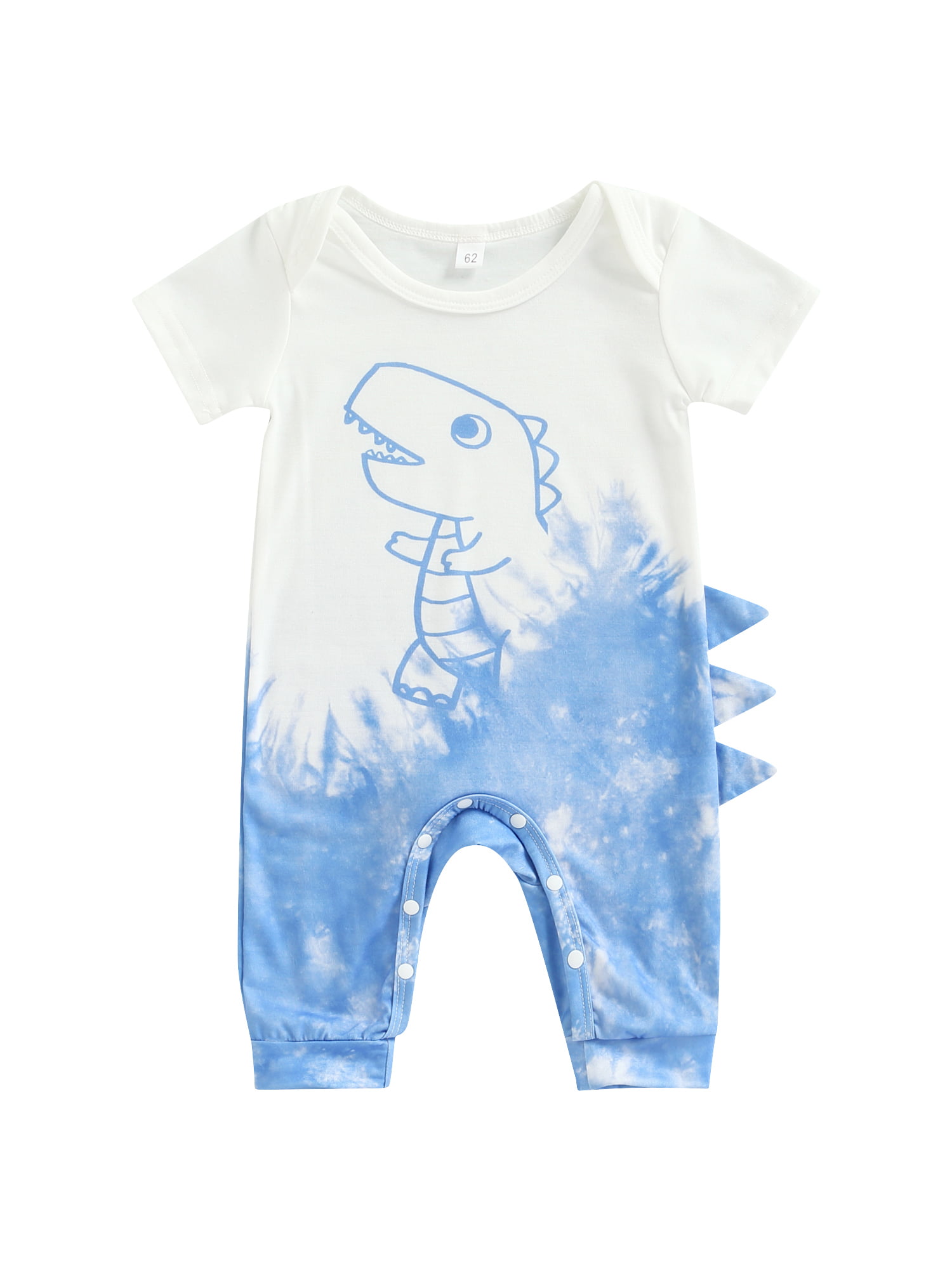 The Fierce Dinosaur Infant Baby Boys Girls Short Sleeve Romper Bodysuit Tops 0-24M 