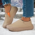thumbnail image 2 of Willtoo Womens Winter Slip On Ankle Shoes Warm Lined Waterproof Casual Snow Shoes Non Slip Chunky Sole Comfort Walking Shoes for Daily Outdoor, 2 of 6