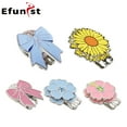 thumbnail image 2 of Golf Ball Marker Golf Cap Clips With Magnet Mark Golf Ball Position Removable Metal Petal Pattern Drop Ship Golf Accessories Yellow Morning Glory, 2 of 6
