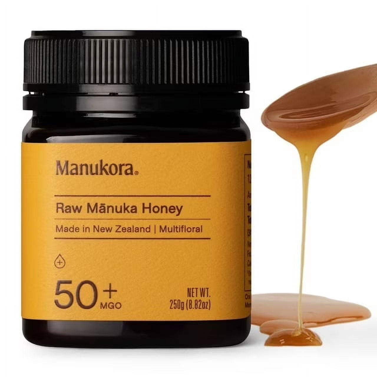 Manukora, Raw Manuka Honey, MGO 50+, 8.8oz Non-GMO Certified