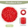 thumbnail image 2 of 1 Box 2000 Pieces Red Melting Beads Crafts 5mm Beads Bulk Storage Refills Plastic Iron Melty with 3mm Hole Compatible Hama Replenish Accessories for Crafting DIY Adults Holiday Decor, 2 of 7