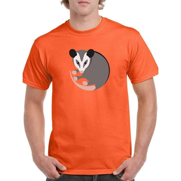 Flat Opossum T-Shirt Men -Image by Shutterstock, Male Small