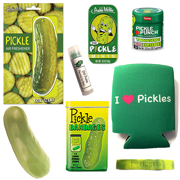 Extreme Pickle Lovers Gift Pack (8pc Set) Pickle Bandages, Lip Balm