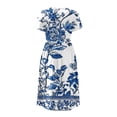 thumbnail image 5 of Karymi Easter Dresses for Women 2026 Crew Neck Short Sleeve Floral Print Midi Dress, Gathered Empire Waist Loose Flowy Summer Casual Sundress Maxi Dresses for Women, 5 of 7
