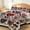 Red‑Blue Heart Patchwork, variant on FIVERAM Quilts for King Bed,3 Piece Folk‑Art Heart Floral Bedspread King Size,Heart & Botanical Bedding Set,Reversible Bed Cover for Bedroom Decor