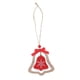 thumbnail image 5 of Ornamentos de Árbol de Navidad perfecl Colgante Campana roja Decoración del árbol de navidad, 5 of 8
