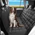 thumbnail image 1 of Cozy Retreat: Mesh Window Dog Car Seat Cover, 600D Oxford Fabric With Anti-Slip Backing For Cars, Trucks & Suv Backseats, Side Flaps For Complete Protection And Comfort, 1 of 5