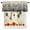 Beige, variant on Scary Halloween Black Bats on Buffalo Curtain Valances for Kitchen Windows,Rod Pocket Short Valance Orange Lattice Small Window Treatment for Living Room Bathroom Bedroom,54" x 18"-1 Panel