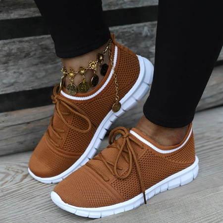 

Egmy Women Mesh Casual Lace-Up Sport Shoes Runing Breathable Shoes Sneakers