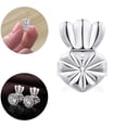 thumbnail image 4 of 3 Pairs Earring Lifters,hypoallergenic Earring Backs For Droopy Ears,adjustable Crown Earring Backs For Heavy Earring, 4 of 4
