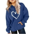 thumbnail image 3 of Elvqul Hoodies for Teen Girls Trendy Hooded Sweatshirts Oversized Long Sleeve Shirts Graphic Clothes for Girls Warm Kids Sweatshirt, 3 of 7