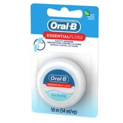 Oral-B Floss, Essential Floss Mint Waxed Dental Floss, Cavity Defense, 50 m
