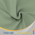 thumbnail image 6 of Color Sense 100% Cotton Waffle Weave Throw Blanket- Lightweight, Soft and Warm for Couch, Sofa and Bed- King (90"X108") Sage, 6 of 7