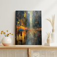 thumbnail image 4 of AVOI Modern Abstract Painting Romatic Street Oil Painting Romantic Graffiti Wall Art Street Poster Night View On Rainy Street Painting Picture Landscape Poster For Living Room Frame: 11x14in, 4 of 4