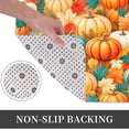 thumbnail image 4 of pumpkin and Maple Leaf Plush Flannel Bath Rug 16x24 Inches, Quick Dry Absorbent Non Slip Mat for Bathroom Sink Tub, 4 of 9