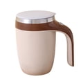 thumbnail image 2 of Self Stirring Coffee Mug, Auto Stirring Coffee Mug, Auto Stir Coffee Mug, Electric Mixing Coffee Mug Office, Multi Purpose Automatic Magnetic Stirring Mug for Milk/Cocoa Travel Household School Brown, 2 of 7