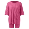 thumbnail image 3 of MAIHAN Theme Park Outfits for Women Spring Outfits Short Sleeve Tops Shorts Set 2pcs Women Tops and Trousers Set Plus Size Outfits for Curvy Women, 3 of 5