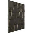 thumbnail image 2 of Ekena Millwork 19 5/8"W x 19 5/8"H Modern Square EnduraWall Decorative 3D Wall Panel, Universal Aged Metallic Weathered Steel (Covers 2.67 Sq. Ft.), 2 of 6