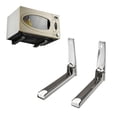 thumbnail image 3 of WALFRONT 2x Support de Four à Micro-Ondes en Acier Inoxydable pour Cuisine, Support Mural Pliable et Extensible, Étagère Murale, 3 of 8