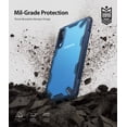 thumbnail image 6 of Ringke Fusion-X Case Compatible with Samsung Galaxy A70, Transparent Hard Back Shockproof Advanced Bumper Cover - Space Blue, 6 of 8