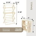 thumbnail image 3 of Pennsylvania Woodworks Clothes Drying Rack: Solid Maple Hard Wood Laundry Rack for Baby Clothes, Hand Towels, Delicates & More, Durable Small Folding Drying Rack, Made in USA, No Assembly Needed, 3 of 18