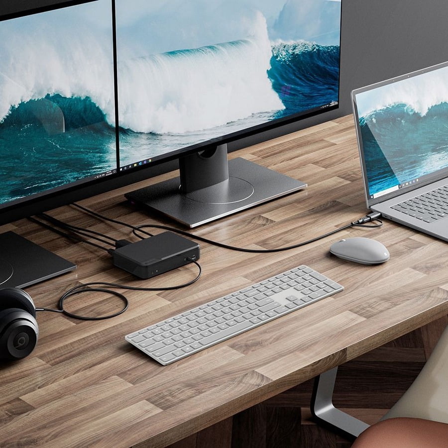 ALOGIC Universal Twin HD Docking Station with USB-C & USB-A Compatibility, Dual Display 1080p@60Hz