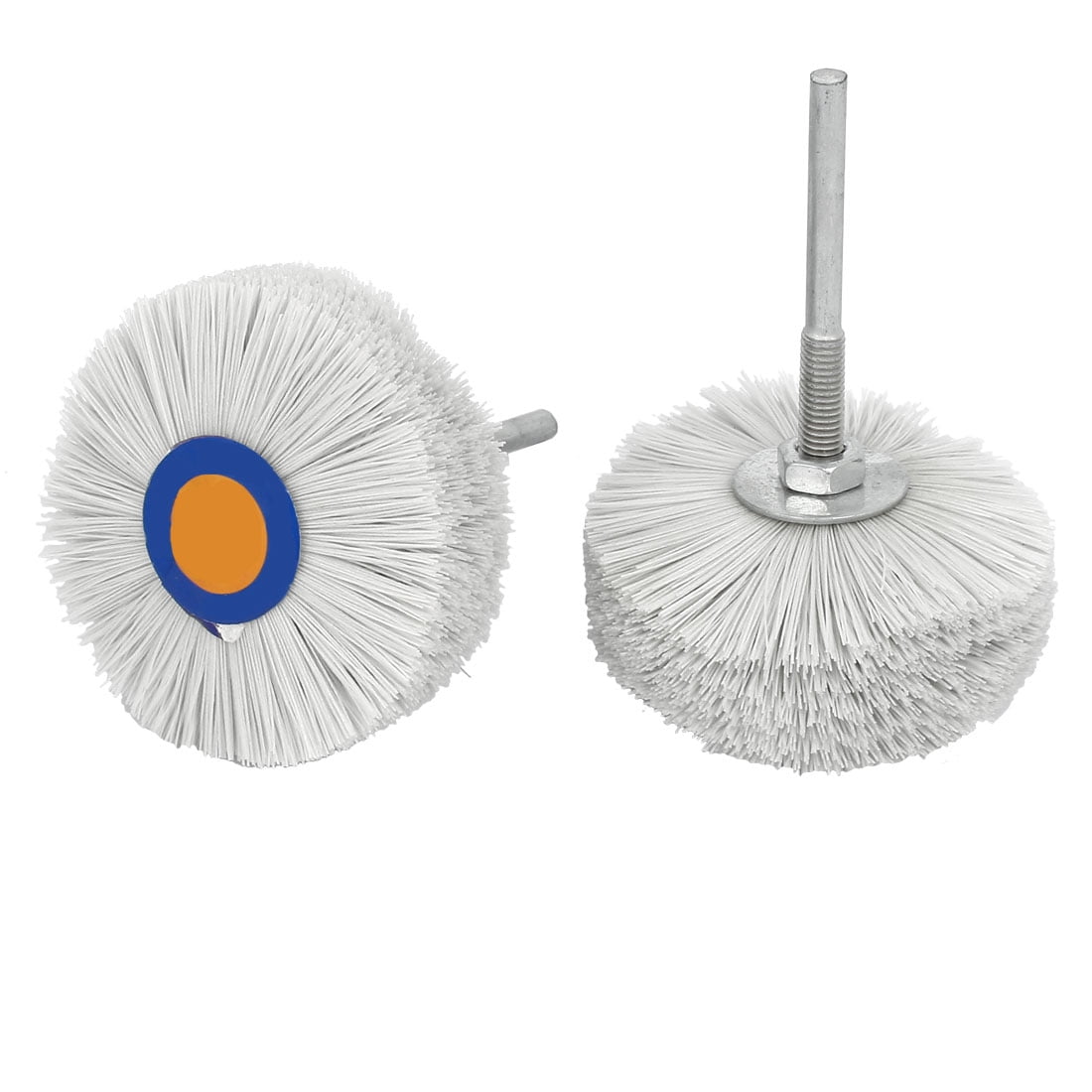 80mm Dia 400 Grit Abrasive Nylon Wheel Brush Grinding Polishing Tool
