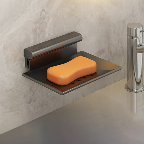 Boovnll Soap Holder, Silica Gel Self Draining Soap Dish, Soap Saver for Bathroom, Kitchen, Bath Tub, Soaps, Sponges Holder, Extend Soap Life Keep Soap Bars Dry Soap Holder Shower