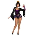 thumbnail image 4 of Leg Avenue Women's Poison Apple Queen Halloween Costume, Black/Purple, Small, 4 of 5