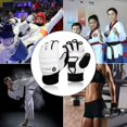 thumbnail image 7 of Taekwondo Sparring Gear Gloves Hand and Foot Protectors Half Finger for Boxing Kickboxing Premium Wrist Wraps Ankle Grar Support fit Men Women Kids Training, 7 of 7
