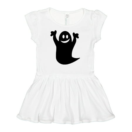 

Inktastic Happy Halloween Cute Ghost Girls Baby Dress