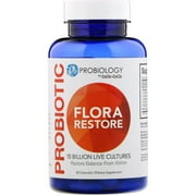 Belle+Bella, Probiology, Probiotic Flora Restore, 15 Billion CFU, 60 Capsules Pack of 4