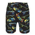 thumbnail image 3 of Balery Colorful Skateboard Traje de Baño Estilo Hawaiano para Hombre, Shorts de Secado Rápido con Bolsillos-Small, 3 of 6