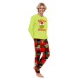 thumbnail image 3 of Family Matching Christmas Pajamas Set, Parent-Child Christmas Print Long-Sleeved Tops T shirt + Trousers Sleepwear Outfits for Holiday Pjs Sets (Men, XL), 3 of 6
