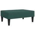 thumbnail image 5 of vidaXL Canapé-Lit 2 Places avec Pouf Vert Foncé en Velours, 5 of 5