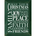 thumbnail image 2 of Contemporary Home Living 12" Green and White Rectangular Filled With Joy Christmas Wood Sign, 2 of 2