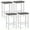 Gray, White, variant on Gymax 24'' Upholstered Bar Stools Set of 4 Home Kitchen Stools w/ Solid Wood Support Legs Gray & White
