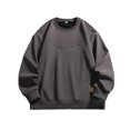 thumbnail image 2 of QHFBli Chandail à Col Rond Uni pour Homme à Imprimé Acier Automne Hiver Chandail Sans Capuche pour Homme Plus sous-Veste Décontractée Grande Taille Coupe Ample Manteau Confortable, 2 of 4